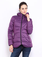 Puma Women Purple Padded Down Jacket