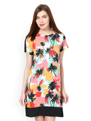 Ridress Multicoloured Printed Shift Dress