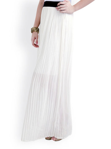 RIDRESS White Maxi Skirt