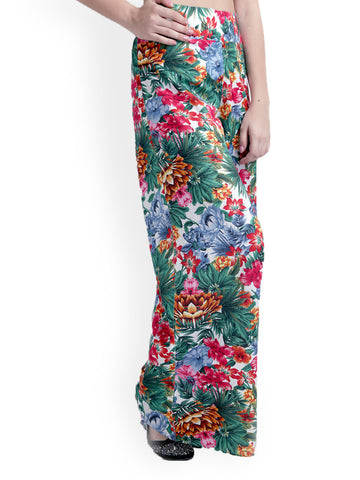 RIDRESS Women Multi-Coloured Printed Palazzo Pants