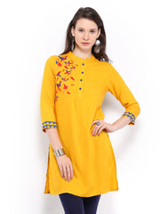Global Desi Mustard Yellow Kurta