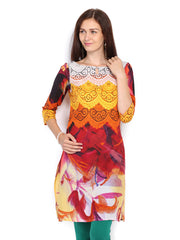 Rain &amp; Rainbow Women Multicoloured Printed Kurta