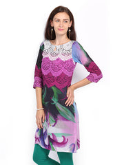 Ran &amp; Rainbow Women Multicoloured Printed Kurta