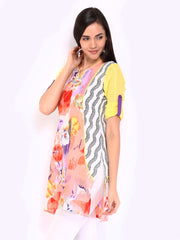 Rain &amp; Rainbow Women Muliti-Coloured Printed Kurta