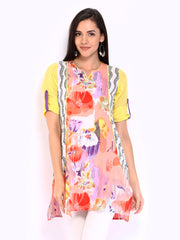 Rain &amp; Rainbow Women Muliti-Coloured Printed Kurta