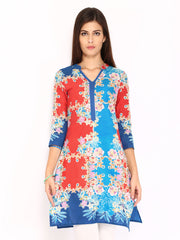 Rain &amp; Rainbow Women Multi-Coloured Printed Kurta