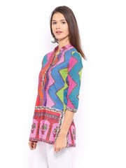 Rain &amp; Rainbow Women Multicoloured Printed Kurti