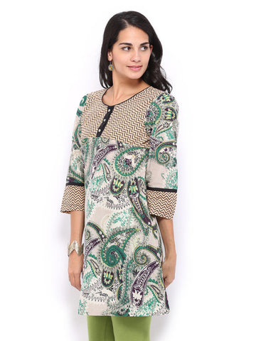 Rain &amp; Rainbow Women Multicoloured Printed Kurta