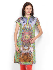 Rain &amp; Rainbow Women Multicoloured Printed Kurta