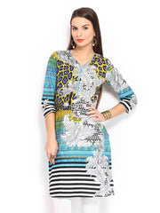 Rain &amp; Rainbow Women Multicoloured Printed Kurta