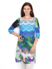 Rain &amp; Rainbow Women Multicoloured Printed Kurta