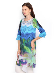 Rain &amp; Rainbow Women Multicoloured Printed Kurta