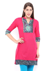 Rain &amp; Rainbow Women Pink Kurta