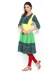 Rain &amp; Rainbow Women Multicoloured Printed Kurta