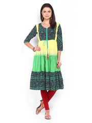Rain &amp; Rainbow Women Multicoloured Printed Kurta