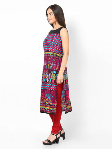 Raindrops Women Multi-Coloured Printed Kurta
