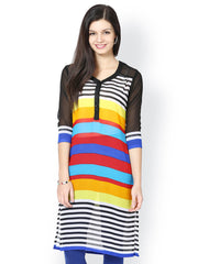Raindrops Women Multicoloured Printed Kurta