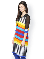 Raindrops Women Multicoloured Printed Kurta