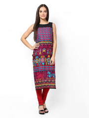 Raindrops Women Multi-Coloured Printed Kurta