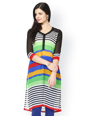 Raindrops Women Multicoloured Printed Kurta