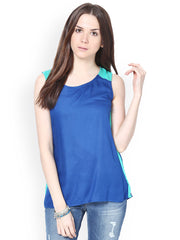 Raindrops Women Blue Top