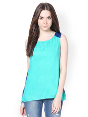 Raindrops Women Green Top