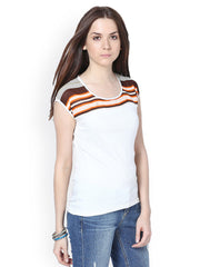 Raindrops Women Off-White Top