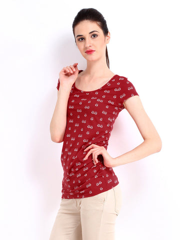 Red Herring by Debenhams Red Printed Top