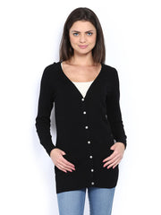 Red Herring by Debenhams Women Black Cardigan