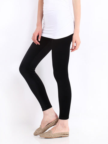 Red Herring by Debenhams Women Black Poly Stretch Velvet Leggings
