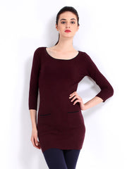 Red Herring by Debenhams Women Burgundy Tunic