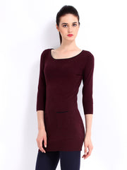 Red Herring by Debenhams Women Burgundy Tunic