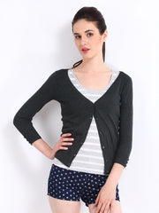 Red Herring by Debenhams Women Dark Grey Cardigan