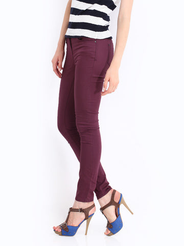Red Herring by Debenhams Women Purple Super Skinny Jeans