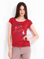 Red Herring by Debenhams Red Printed Maternity Top