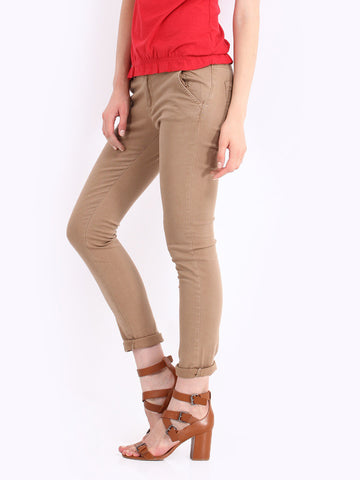 Red Herring by Debenhams Women Brown Chino Trousers