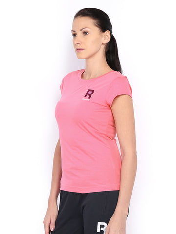 Reebok Women Pink T-shirt