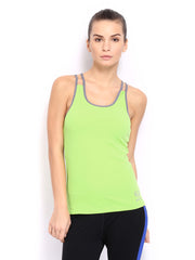 Restless Women Fluorescent Green Tank Top