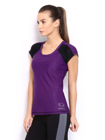 Restless Women Purple T-shirt