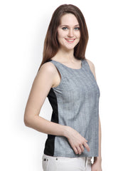Rigo Women Blue &amp; Black Printed Top