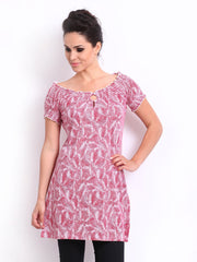 Riot Women Maroon Printed Tunic