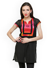 Ritzzy Women Black Kurta