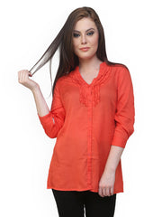 Ritzzy Women Red Tunic