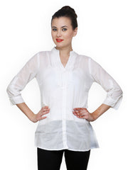Ritzzy Women White Tunic