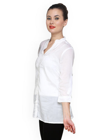 Ritzzy Women White Tunic