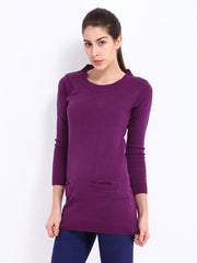 Roadster Women Purple Sweater Tunic