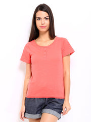 Roadster Women Coral Pink Top