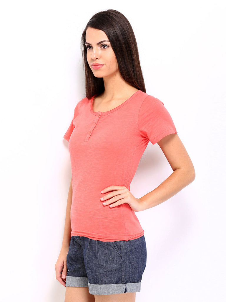 Roadster Women Coral Pink Top