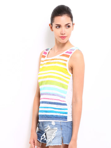 Roadster Women Multi-Coloured Striped Top
