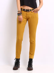 Roadster Women Mustard Yellow Casual Trousers
